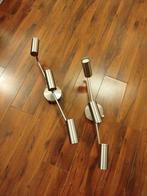 Set van 2 metalen wandlampen, Ophalen, Zo goed als nieuw, Metaal, Modern