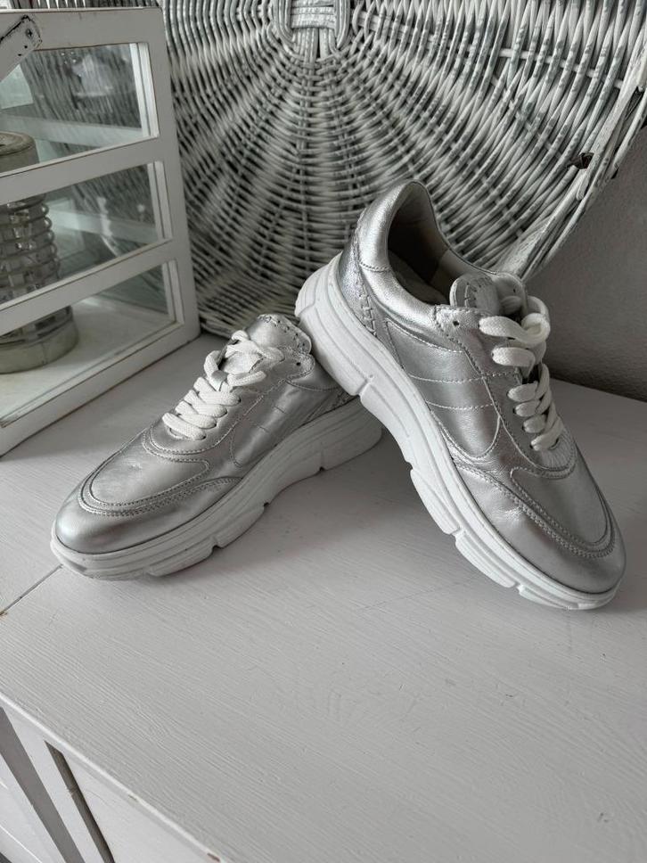 NIEUW > Zilveren Manfield Sneakers / maat 41, Kleding | Dames, Schoenen, Nieuw, Sneakers of Gympen, Overige kleuren, Verzenden