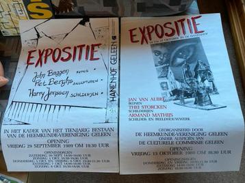 Expositie Hanenhof Geleen - Vintage Affiche, thei storcken beschikbaar voor biedingen