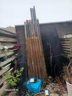 Kwalitatief houten balken, met metalen verbindingsstukken., Ophalen, Gebruikt, Minder dan 180 cm, Balken