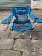 Dunlop Campingstoel - Blauw, Caravans en Kamperen, Ophalen, Zo goed als nieuw, Campingstoel