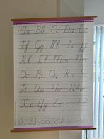 Afabet poster roze, Antiek en Kunst, Antiek | Schoolplaten, Ophalen of Verzenden, Overige thema's