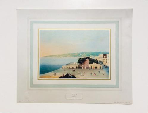 Kunstdruk :  " 19e Napolitaanse gouache " (62,5 x 51), Antiek en Kunst, Kunst | Litho's en Zeefdrukken, Verzenden