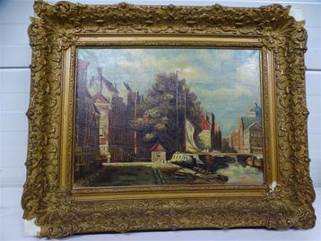 A6115. Schilderij met mooi uitzicht [Spangenberg?] beschikbaar voor biedingen