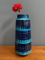 60 jaren D59 SCHEURICH reliëf vaas verschillende kleur blauw, Gebruikt, Blauw, Aardewerk of Porselein, Ophalen of Verzenden