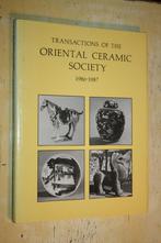 Transactions Oriental Ceramic Society 1986 1987 keramiek, Ophalen of Verzenden