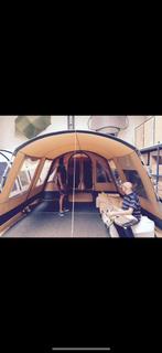 Katoenen Vrijbuiter tunneltent, Caravans en Kamperen, Tenten, Ophalen of Verzenden, Zo goed als nieuw, Tot en met 4