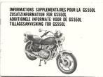 Suzuki GS550 L informatie motor (8006z), Motoren, Verzenden, Suzuki