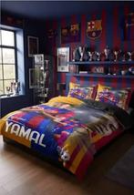 Lamine Yamal Barcelona dekbedovertrek 140x200 voetbalkamer, Ophalen of Verzenden, Zo goed als nieuw, Eenpersoons, Dekbedovertrek