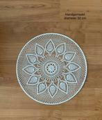 Mooie witte gehaakte mandala met een diameter van 50 cm, Huis en Inrichting, Ophalen of Verzenden, Nieuw