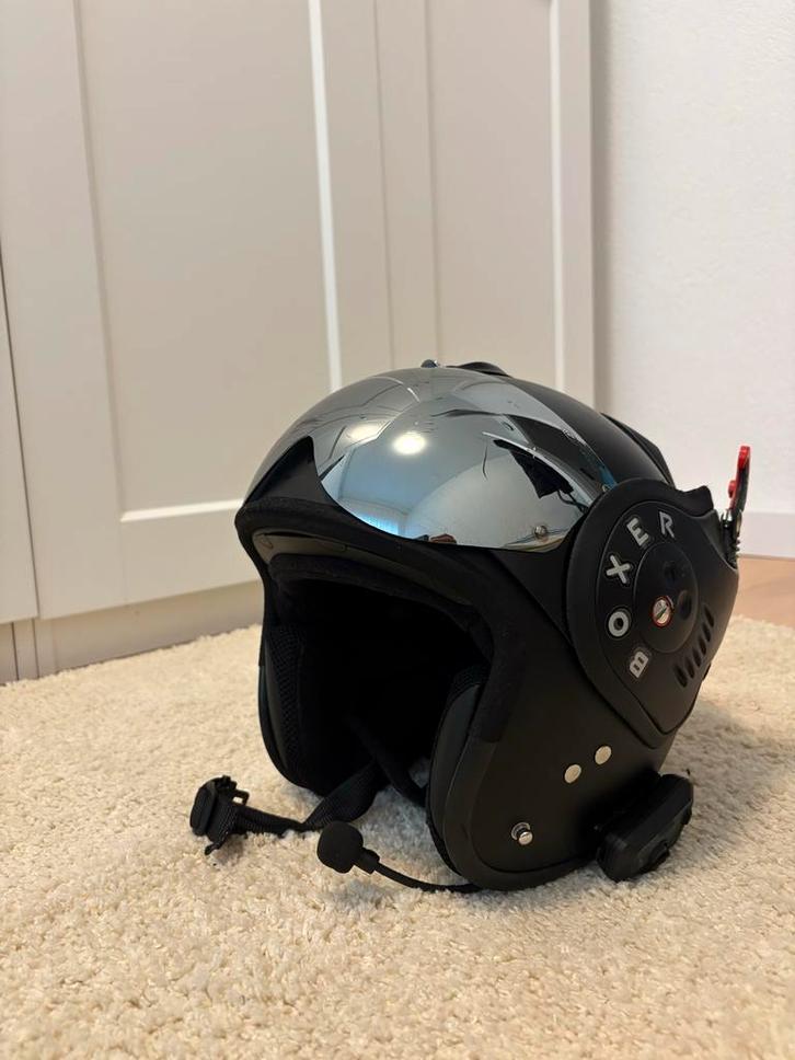 Boxer helm met Cardo Freecom 4x & JBL audio - Maat S/M, Motoren, Kleding | Motorhelmen, Heren, Jethelm, M, Overige merken, Tweedehands