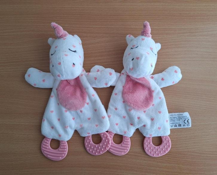 2x Knuffeldoekje, Knuffel van ZD Trading, Eenhoorn Unicorn, Kinderen en Baby's, Speelgoed | Knuffels en Pluche, Zo goed als nieuw