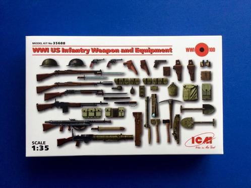 ICM 35688 US Infantry weapons  ww I 1/35, Hobby en Vrije tijd, Modelbouw | Figuren en Diorama's, Nieuw, 1:35 tot 1:50, Ophalen of Verzenden