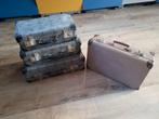 Vintage Koffers - Set van 4, Overige materialen, Gebruikt, Slot, Minder dan 50 cm