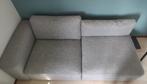 Lichtgrijze Montèl Designbank + hocker, Ophalen, Driepersoons, 75 tot 100 cm, Zo goed als nieuw