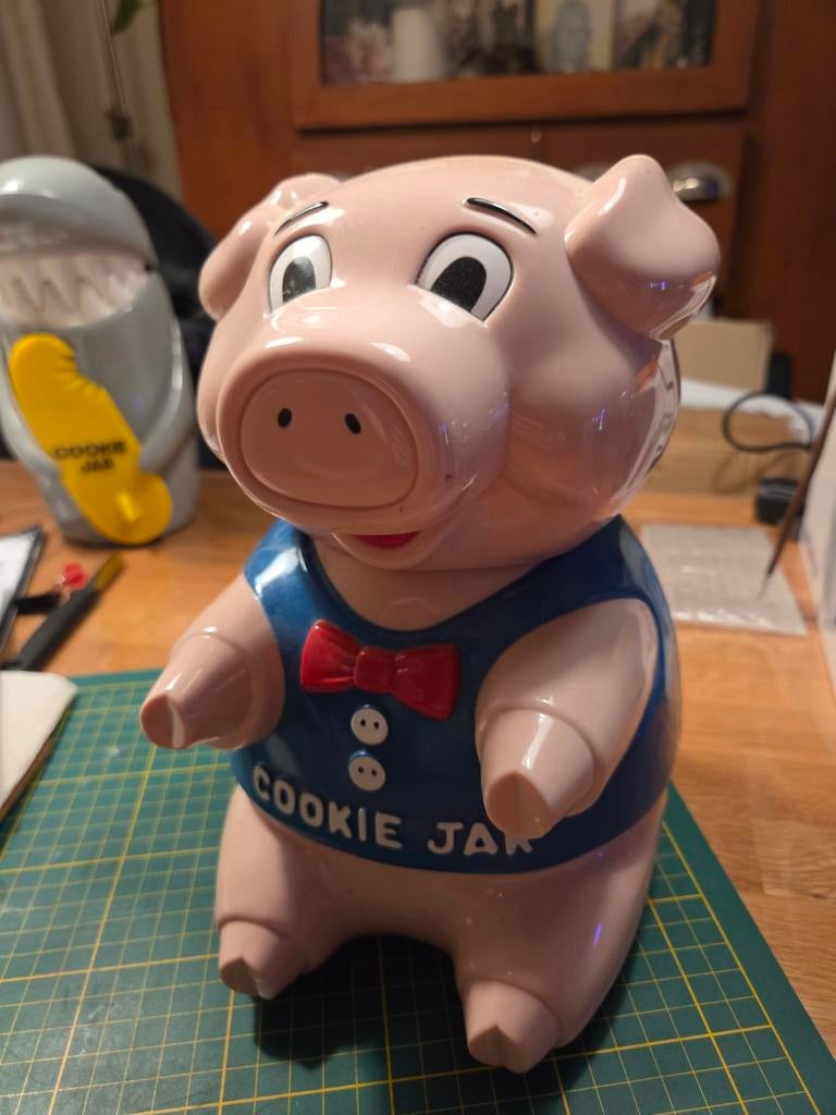 Vintage oinking Pig Cookie Jar, Ophalen of Verzenden
