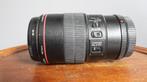 Canon macro EF lens + ring flitser, Audio, Tv en Foto, Fotografie | Flitsers, Ophalen of Verzenden, Zo goed als nieuw, Canon