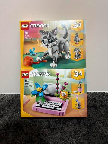 Combideal | LEGO 31163 Speelse kat & 31169 Typemachine NIEUW beschikbaar voor biedingen