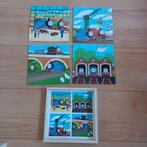 Houten puzzels 4x 25 stukjes Thomas Trein, Ophalen of Verzenden, 10 tot 50 stukjes, Zo goed als nieuw