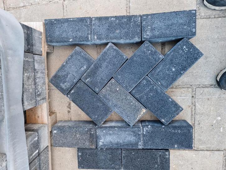 Betonklinker 8cm antraciet fijn structuur, Tuin en Terras, Tegels en Klinkers, Nieuw, Terrastegels, Beton, Ophalen