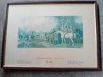 Schilderij fox - hunting,plate 1 the meet, Antiek en Kunst, Ophalen
