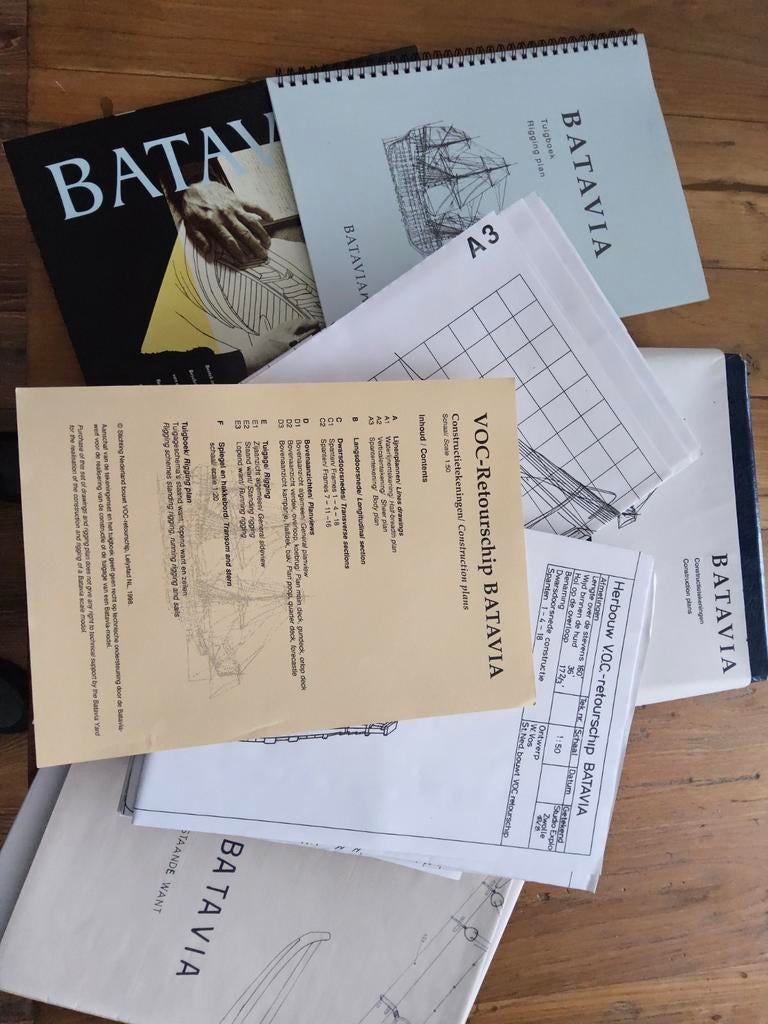 Batavia Bouwtekeningen - Gedetailleerde Scheepsplannen, Hobby en Vrije tijd, Modelbouw | Auto's en Voertuigen, Nieuw, Overige typen