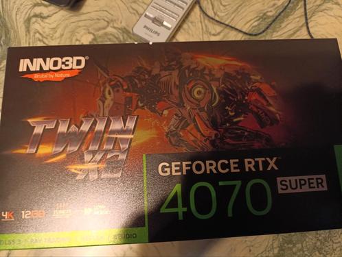 INNO3D GeForce RTX 4070 SUPER TWIN X2, Computers en Software, Videokaarten, Zo goed als nieuw, Nvidia, PCI, GDDR6, Ophalen