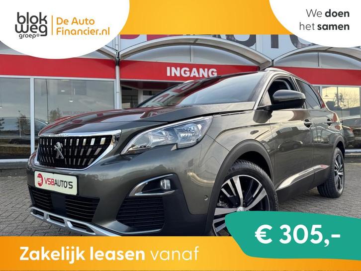 Peugeot 3008 1.2 PURETECH AUT ALLURE. 130PK PAN € 17.950,0, Auto's, Peugeot, Bedrijf, Lease, Financial lease, ABS, Achteruitrijcamera