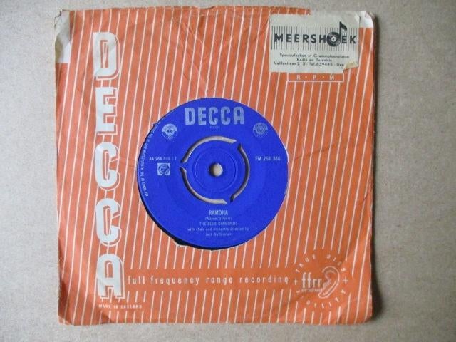 s1195 blue diamonds - ramona 2, Cd's en Dvd's, Vinyl Singles, Ophalen, Gebruikt, Overige genres, 7 inch
