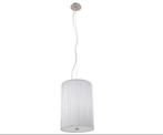 Stijlvolle hanglamp met stoffen kap, Huis en Inrichting, Ophalen of Verzenden, Zo goed als nieuw, Metaal, Modern