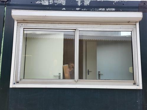 Ramen + kozijnen en rolluik woonunit, bouwkeet, kantoorunit, Doe-het-zelf en Verbouw, Kozijnen en Schuifpuien, Gebruikt, Raamkozijn