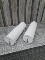 2 railingkussens wit - 55x15 cm, Ophalen of Verzenden, Zo goed als nieuw, Interieur en Kussens