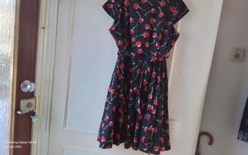 Prachtige katoenen kersenjurk,m.XXL EMPREINTE VINTAGE  beschikbaar voor biedingen