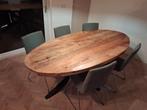 eettafel mangohout, Huis en Inrichting, Tafels | Eettafels, Ophalen, Gebruikt, 200 cm of meer, 50 tot 100 cm
