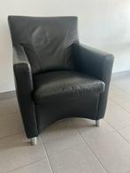 Leolux Dolcinea zwarte Senso leren design fauteuil, Huis en Inrichting, Fauteuils, Ophalen, Gebruikt, 75 tot 100 cm, Leer