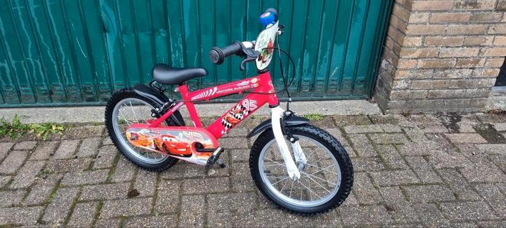 Jongensfiets 16 inch Cars, Fietsen en Brommers, Fietsen | Kinderfietsjes, Zo goed als nieuw, 16 tot 20 inch, Ophalen