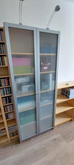 Ikea Billy boekenkast met glazen deuren en verlichting, Huis en Inrichting, Ophalen, 25 tot 50 cm, 50 tot 100 cm, 200 cm of meer