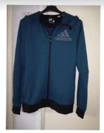 Adidas Trainingsvest/Vest Nieuwstaat Zip Through Hoodie, Blauw, Maat 48/50 (M), Ophalen of Verzenden, Zo goed als nieuw