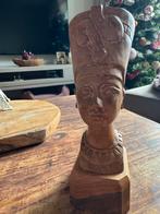 Houten Nefertiti Beeld uit Egypte, Ophalen of Verzenden