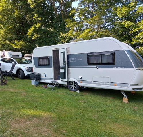 caravan hobby exellent 540 met voortent luifel en mover, Caravans en Kamperen, Caravans, Particulier, tot en met 4, 1250 - 1500 kg