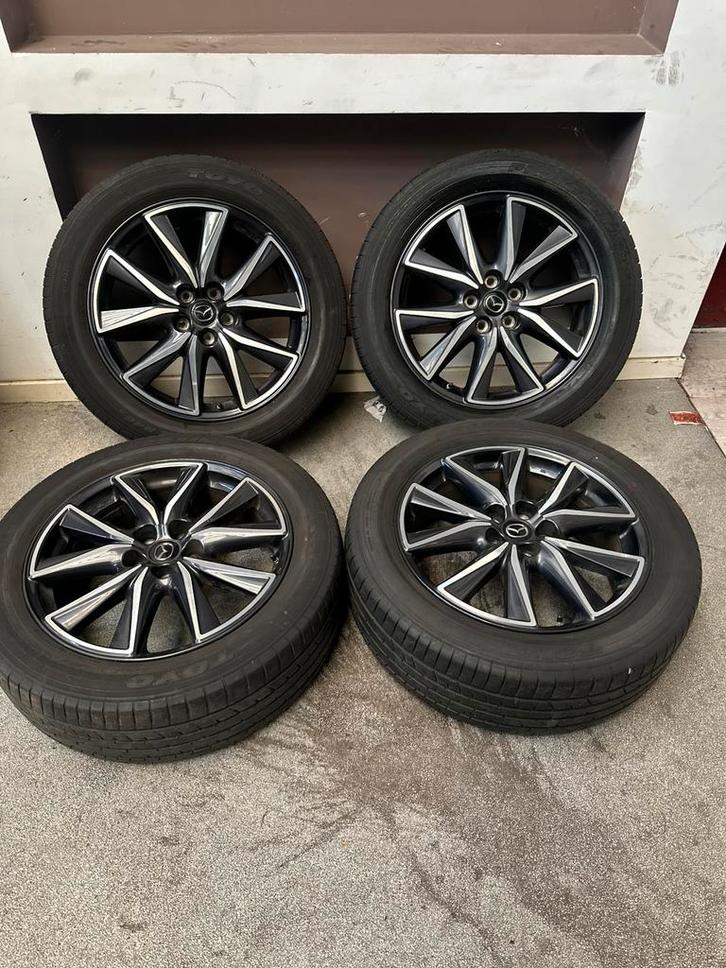 19 inch originele Mazda velgen | 5x114.3 | ET45 | met banden, Auto-onderdelen, Banden en Velgen, Banden en Velgen, Zomerbanden