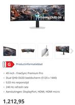 Samsung Odyssey G9 mp003, Computers en Software, Monitoren, In hoogte verstelbaar, Zo goed als nieuw, Samsung, Quad HD (2K)