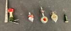 Nostalgisch kleine kerstballetjes setje van vijf balletjes, Ophalen of Verzenden