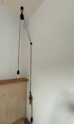 2x katrol hanglampen, Huis en Inrichting, Lampen | Hanglampen, Ophalen, Zo goed als nieuw, Minder dan 50 cm