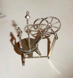 Miniatuur zilver Spinnewiel groot, Verzenden, Zilver