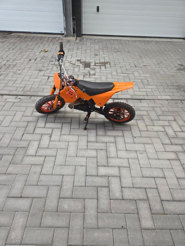 Oranje Mini Pitbike - Perfect voor de jeugd!, Fietsen en Brommers, Minibikes, Midibikes en Pitbikes, Gebruikt, Pitbike, Ophalen