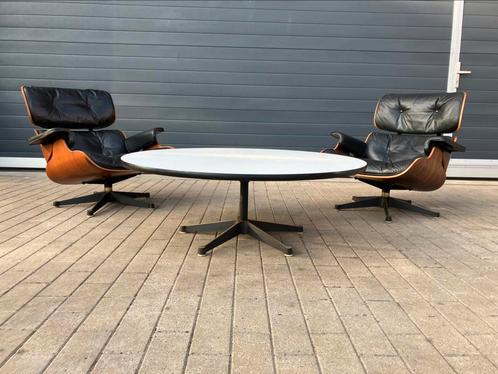 2x Eames lounge chair Contura/Fehlbaum + Salontafel, Huis en Inrichting, Fauteuils, Ophalen of Verzenden