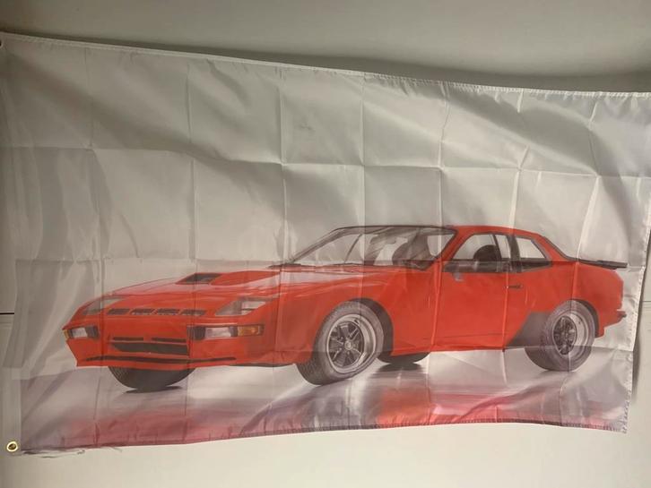 Vlaggen met porsche 944 werkplaats deco, Auto diversen, Handleidingen en Instructieboekjes, Ophalen of Verzenden