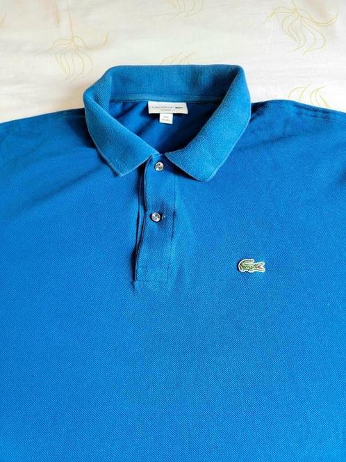 Mooie, originele, blauwe Lacoste polo, XXXL, Fr.8 zie afmet, Kleding | Heren, Polo's, Gedragen, Overige maten, Blauw, Ophalen of Verzenden