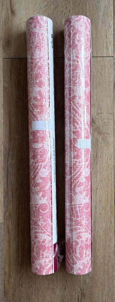 2 rollen Esta Home behang roze - 131619, Ophalen of Verzenden, Minder dan 10 m², Roze, Roze ornamenten